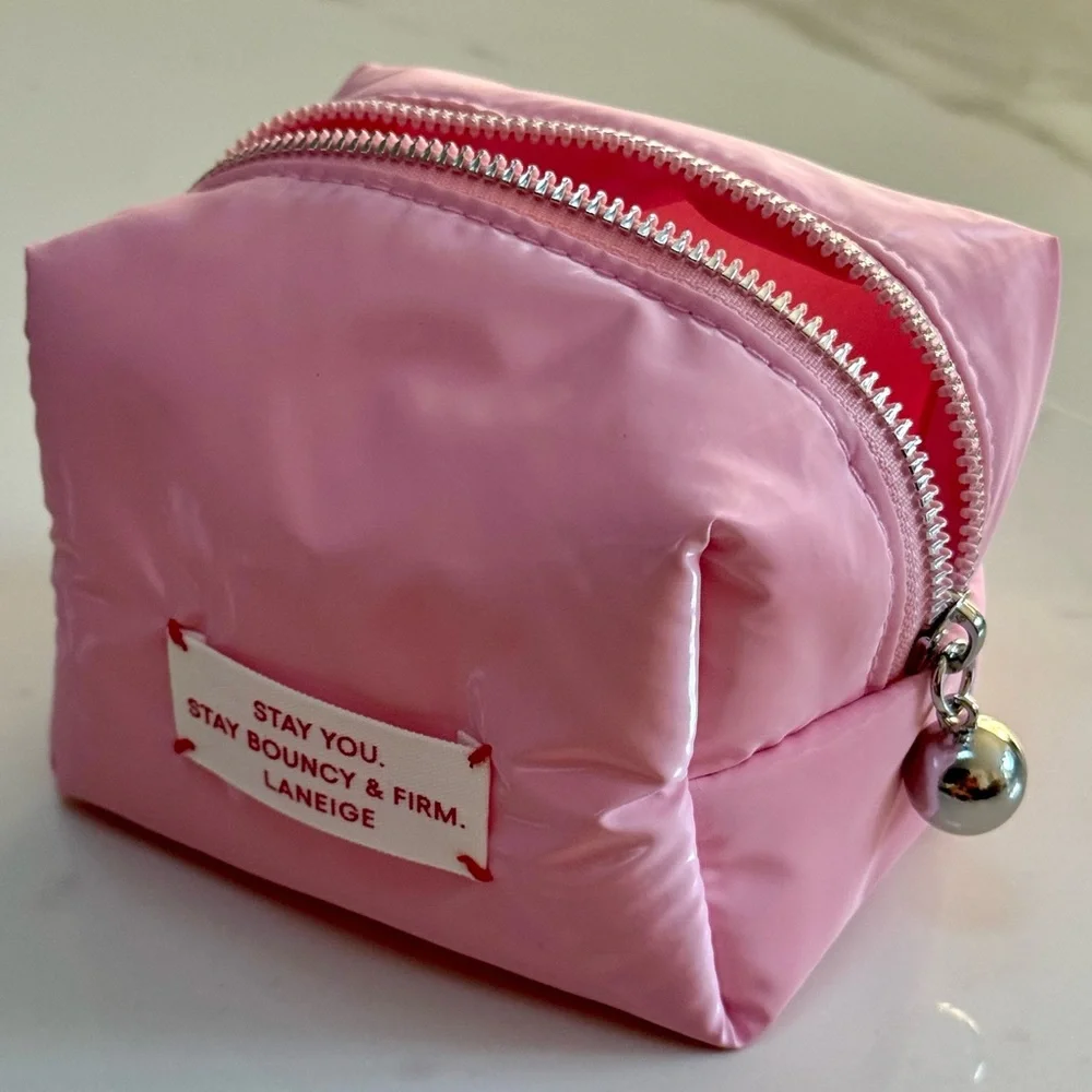 New - LANEIGE Puffy Padded Bag - Super Cute!